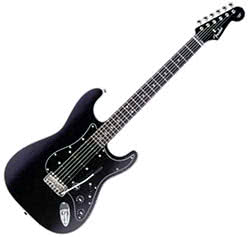 Fender Aerodyne Strat, Japan Exclusive, RW, Black, LTD