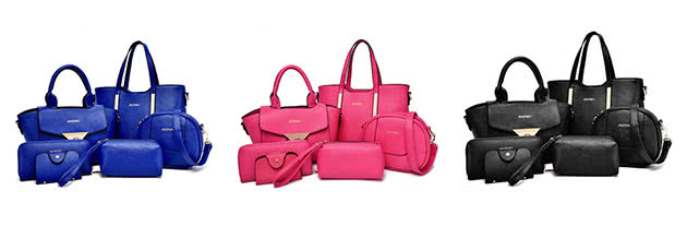 women bags in different colors